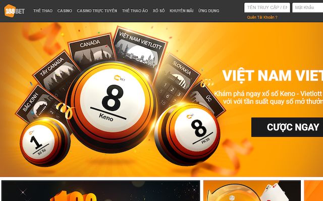 Bet188 với giao diện thân thiện, dễ dàng sử dụng